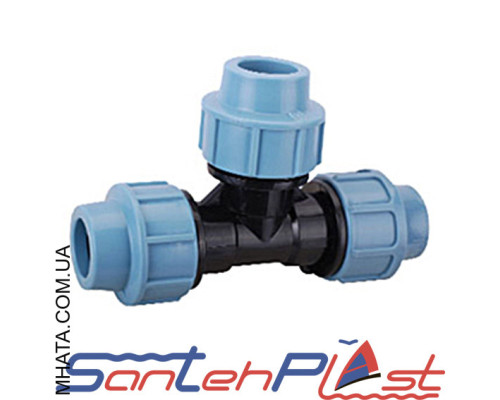 Santehplast Тройник Зажимной 20