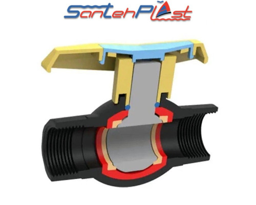 Santehplast Кран з внутрішнім різьбленням 1/2 ВВ DN 20