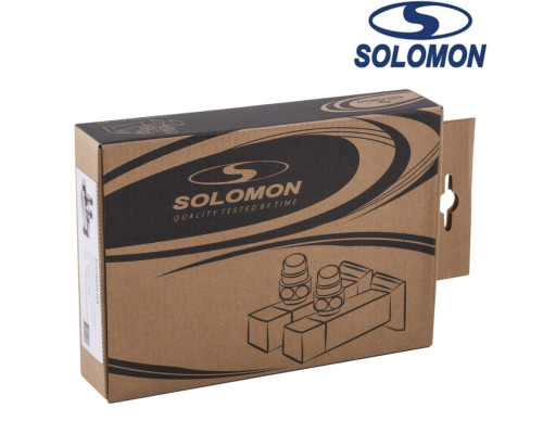 Набір кутовий кран напівоборотний з американкою Solomon LUX 1/2″ CUBE CHROM 8888 1 уп, Польща (під замовлення)