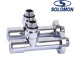 Кран вентильний кутовий з американкою Solomon LUX 1/2 CHROM 7777, Польща