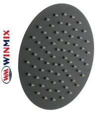 Душова лійка тропічний душ з нерж. сталі SUS304 Winmix WM-04 Black (діаметр 20см)