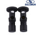 Набір кутовий кран з американкою Solomon LUX 1/2 7777 2 шт. BLACK, Польща