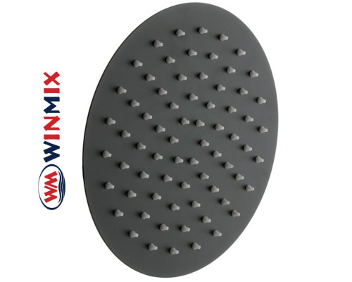 Душова лійка тропічний душ з нерж. сталі SUS304 Winmix WM-04 Black (діаметр 25 см)