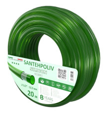 Шланг для поливу Santehpoliv SILICON GREEN 1/2", 20м (3 шаровий), Winmix Польща