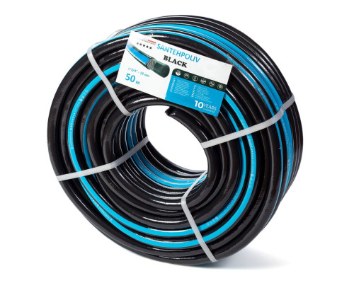 Шланг для полива Santehpoliv Black 3/4", 50м (3 слойный), Winmix Польша