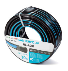 Шланг для полива Santehpoliv Black 3/4", 30м (3 слойный), Winmix Польша