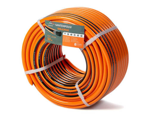 Шланг для полива Santehpoliv Orange 1/2", 50м (3 слойный), Winmix Польша