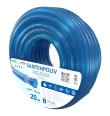 Шланг для поливу Santehpoliv SILICON BLUE 3/4", 20м (3 шаровий), Winmix Польща