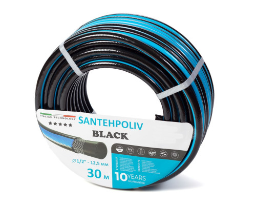 Шланг для полива Santehpoliv Black 1/2", 30м (3 слойный), Winmix Польша