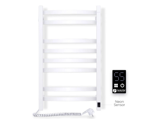 Сушка для рушників Електро Navin Avalon 48*80, Sensor, Лівий, Білий (сталь), Україна