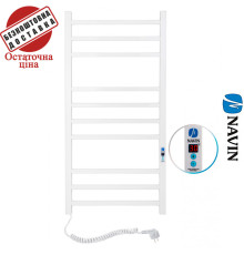 Сушка для рушників Електро Navin Loft 50*100 Sensor, таймер Білий, Лівий (вуглецева сталь) Україна