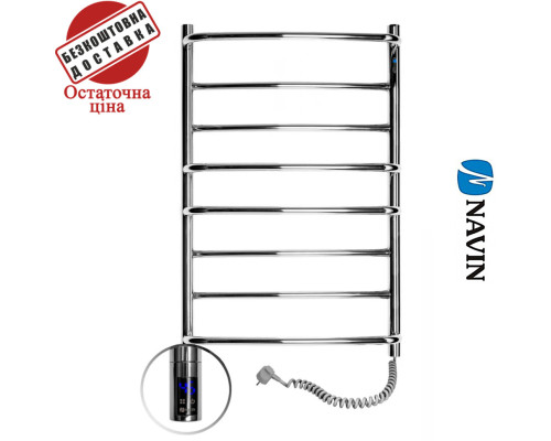 Сушка для рушників Електро Navin Омега 53*80 Sensor, таймер Україна Правий, (нерж.сталь)