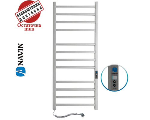 Сушка для рушників Електро Navin Loft 50*120 Sensor, таймер Україна Лівий (нерж.сталь)