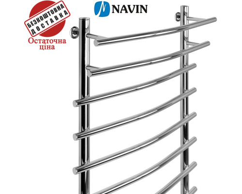 Сушка для рушників Navin Преміум 60*120*50 (нижнє підключення), нержавіюча сталь, Україна.