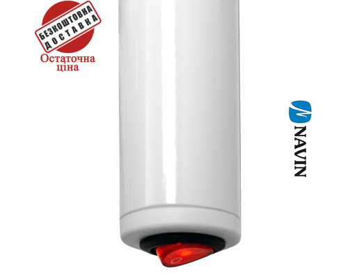 Сушка для рушників Електро Navin Омега 53*60 Sensor таймер, Білий, Лівий (вуглецева сталь) Україна
