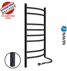 Сушка для рушників Електро Navin Камелія 48*80 Sensor, таймер, чорний муар, Правий (вуглецева сталь) Україна