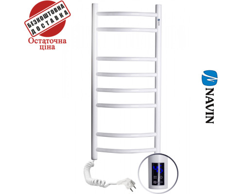 Сушка для рушників Електро Navin Камелія 36*80 Sensor, таймер Білий, Лівий (вуглецева сталь)