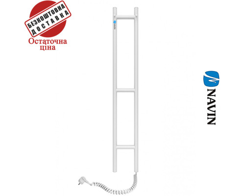 Сушка для рушників Електро Navin Силует 16*100 Білий, Правий (вуглецева сталь) Україна