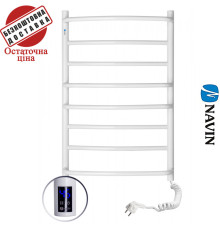 Сушка для рушників Електро Navin Омега 53*80 Sensor таймер, Білий, Правий (вуглецева сталь) Україна