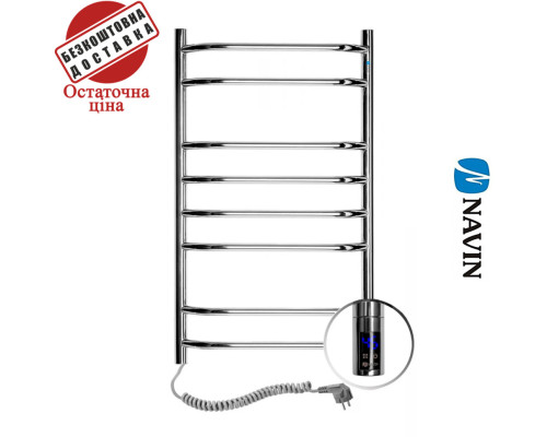 Сушка для рушників Електро Navin Блюз 48*80 Sensor, таймер, Україна Лівий (нерж.сталь)