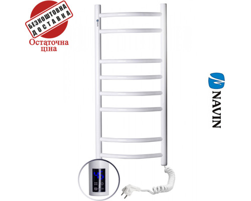 Сушка для рушників Електро Navin Камелія 36*80 Sensor, таймер Білий, Правий (вуглецева сталь)