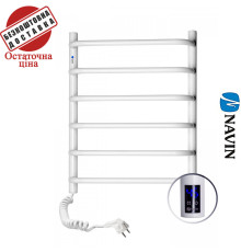 Сушка для рушників Електро Navin Симфонія 48*60 Sensor таймер, Білий, Лівий (вуглецева сталь) Україна