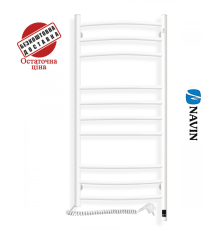 Сушка для рушників Електро Navin Камелія 48*100 Sensor, таймер Білий, Лівий (вуглецева сталь) Україна