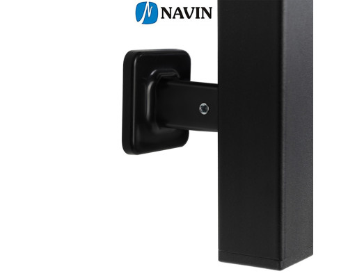 Сушка для рушників Електро Navin Largo 50*120 Sensor, таймер чорний муар, Лівий (вуглецева сталь) Україна