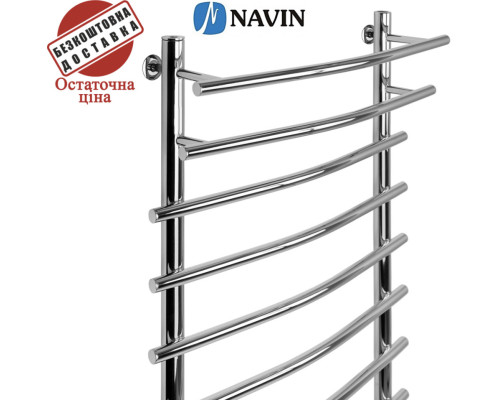 Сушка для рушників Navin Преміум 50*70*40 (нижнє підключення), нержавіюча сталь, Україна.