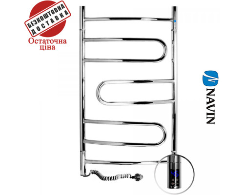 Сушка для рушників Електро Navin Пірует 48*80 Sensor, таймер, поворотний Україна Лівий (нерж.сталь)