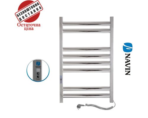 Сушка для рушників Електро Navin Ellipse 50*80 Sensor, таймер Україна Правий, (нерж.сталь)