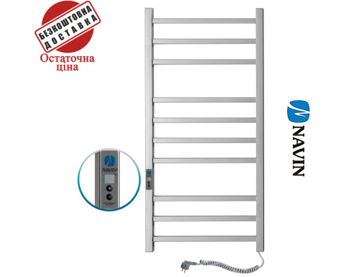 Сушка для рушників Електро Navin Loft 50*100 Sensor, таймер Україна Лівий (нерж.сталь)