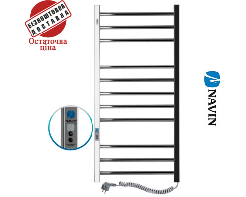 Сушка для рушників Електро Navin Класик Квадро 50*100 Sensor, таймер Україна Правий, (нерж.сталь)