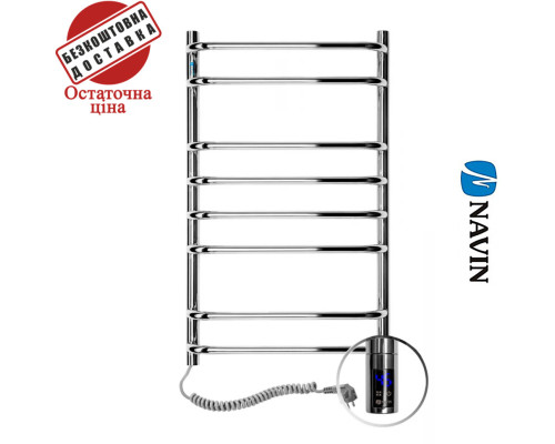 Сушка для рушників Електро Navin Симфонія 48*80 Sensor, таймер Україна Лівий (нерж.сталь)