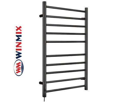 Полотенцесушитель электрический Winmix Better (Style) EPS-5386R-10TB с таймером (черный, правый, 10 перекладин)