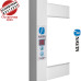 Сушка для рушників Електро Navin Loft 50*100 Sensor, таймер Білий, Лівий (вуглецева сталь) Україна