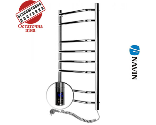 Сушка для рушників Електро Navin Блюз 48*80 Sensor, таймер, Україна Правий, (нерж.сталь)