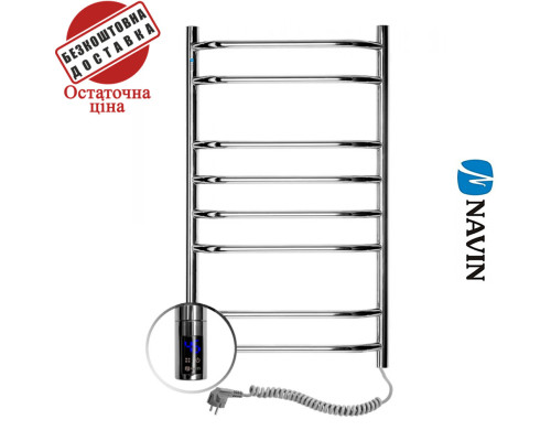 Сушка для рушників Електро Navin Блюз 48*80 Sensor, таймер, Україна Правий, (нерж.сталь)