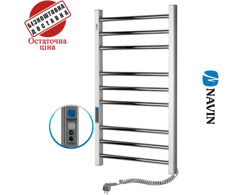 Сушка для рушників Електро Navin Класик Квадро 50*80 Sensor, таймер Україна Правий, (нерж.сталь)