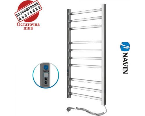 Сушка для рушників Електро Navin Loft 50*100 Sensor, таймер Україна Лівий (нерж.сталь)