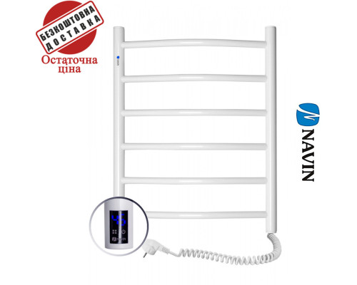 Сушка для рушників Електро Navin Камелія 48*60 Sensor, таймер, Білий, Правий (вуглецева сталь) Україна