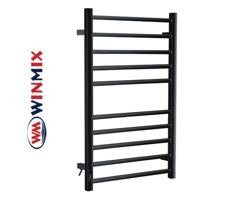 Полотенцесушитель электрический Winmix Style EPS-5387S-10TB с таймером (черный, правый, 10 перекладин)