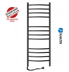 Сушка для рушників Електро Navin Камелія 48*100 Sensor, таймер чорний муар, Лівий (вуглецева сталь) Україна