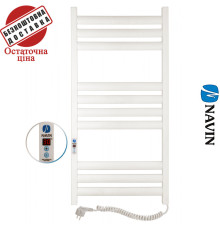 Сушка для рушників Електро Navin Ellipse 50*100 Sensor, таймер Білий, Правий (вуглецева сталь)