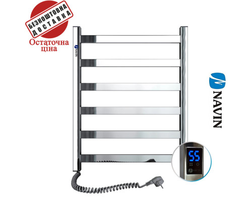 Сушка для рушників Електро Navin Авангард 48*60 Sensor, таймер Лівий (нерж.сталь) Україна