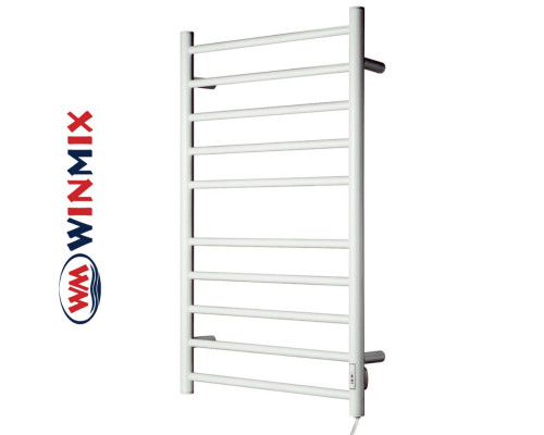 Полотенцесушитель электрический Winmix Style Atlas EPA-5386R-10T-WHITE с таймером (белый, правый, 10 перекладин)