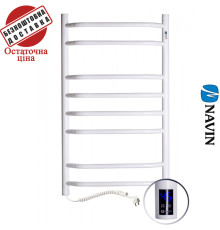 Сушка для рушників Електро Navin Блюз 48*80 Sensor, таймер Україна Лівий, Білий (вуглецева сталь)