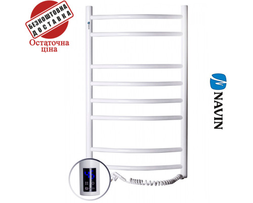 Сушка для рушників Електро Navin Камелія 48*80 Sensor, таймер, Білий, Правий (вуглецева сталь) Україна