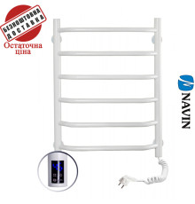 Сушка для рушників Електро Navin Блюз 48*60 Sensor, таймер Україна Правий, Білий (вуглецева сталь)