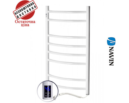 Сушка для рушників Електро Navin Камелія 48*80 Sensor, таймер, Білий, Правий (вуглецева сталь) Україна